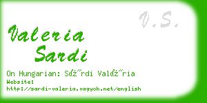 valeria sardi business card